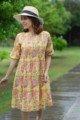 Image for Kusvaa Avdaf154 Tara Cotton Pleated Short Dress 1 Look