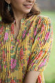 Image for Kusvaa Avdaf154 Tara Cotton Pleated Short Dress 1 Sleeve