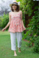 Image for Kusvaa Bpr02 Urvi Block Print Strap Short Top Side