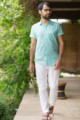 Image for Kusvaa Bpr04 Aadyot Block Print Men Shirt Front