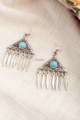 Image for Kusvaa Kpe188 Turkish Tribal Stone Drop Earrings Blue
