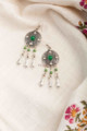 Image for Kusvaa Kpe207 Turkish Tribal Drop Earrings Green