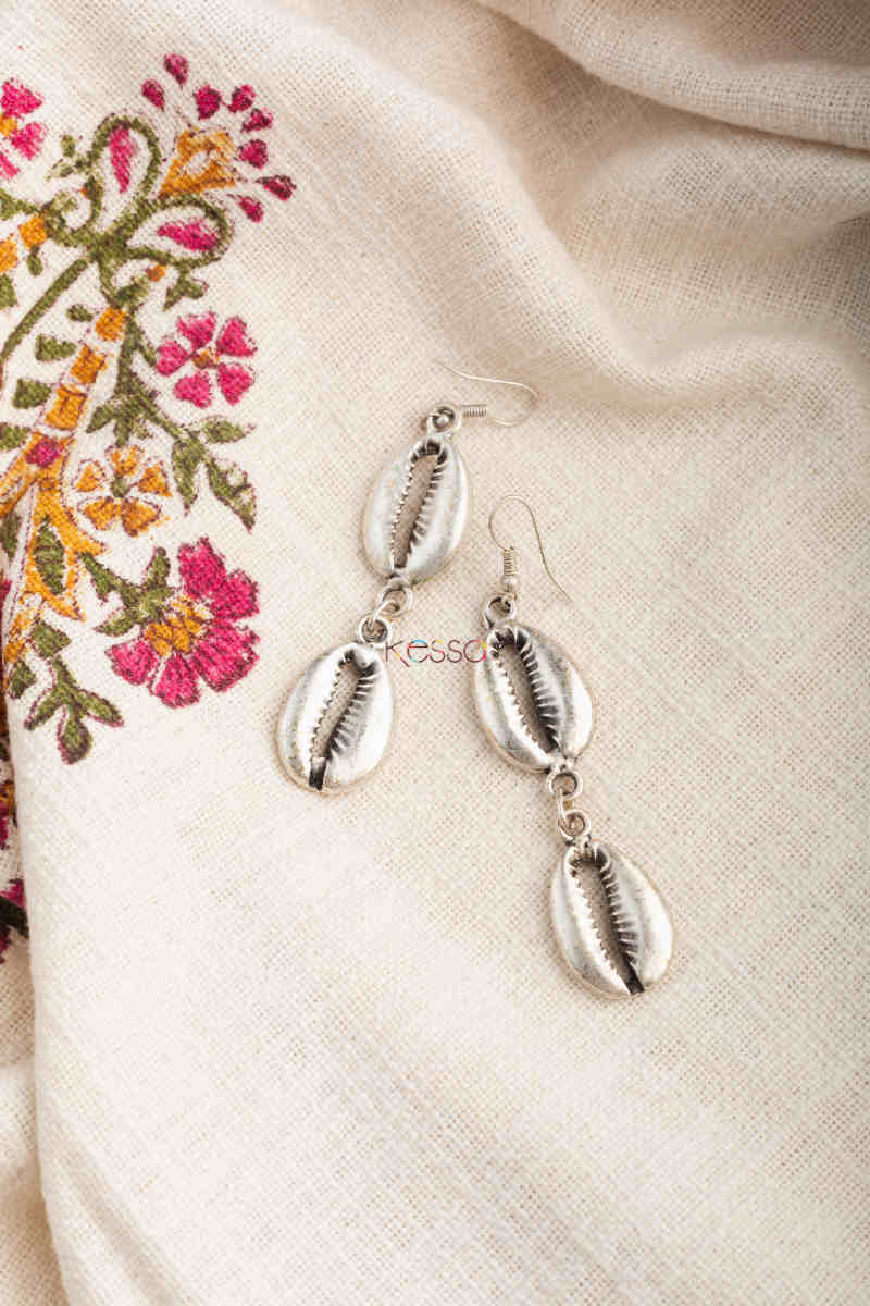 Image for Kusvaa Kpe226 Kazaki Tribal Boho Drop Earrings