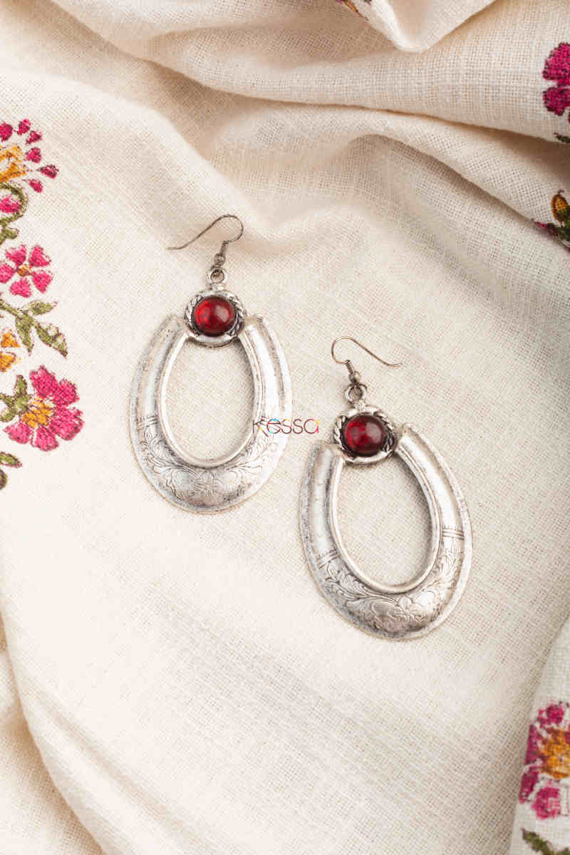 Image for Kusvaa Kpe235 Kazaki Tribal Boho Earrings