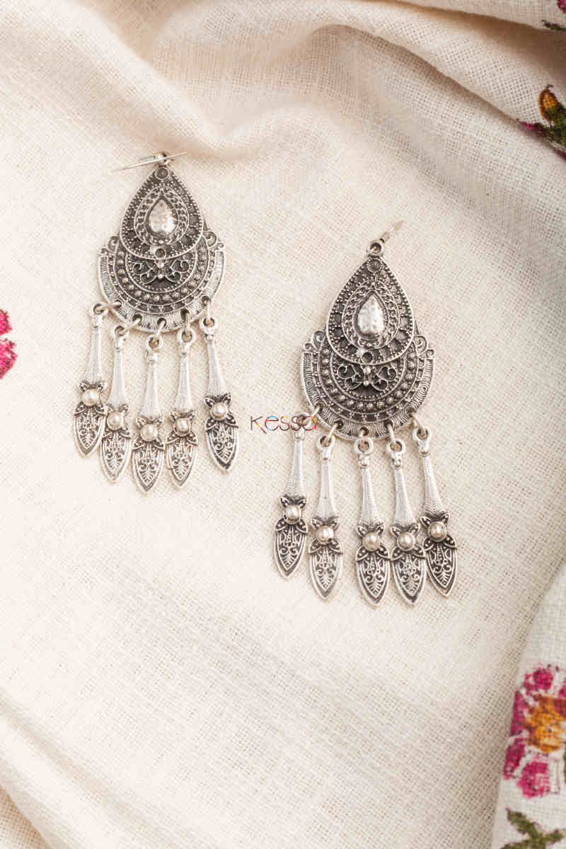 Image for Kusvaa Kpe240 Kazaki Tribal Boho Drop Earrings