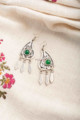Image for Kusvaa Kpe249 Turkish Stone Pendant Earring Green