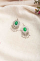 Image for Kusvaa Kpe272 Turkish Stone Circular Earring Green