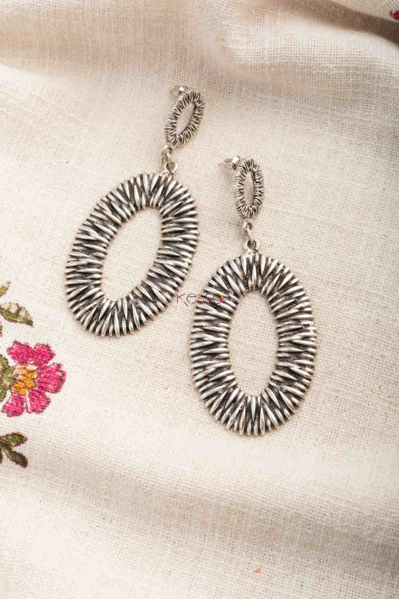 Image for Kusvaa Kpe280 Kazaki Tribal Circular Earrings