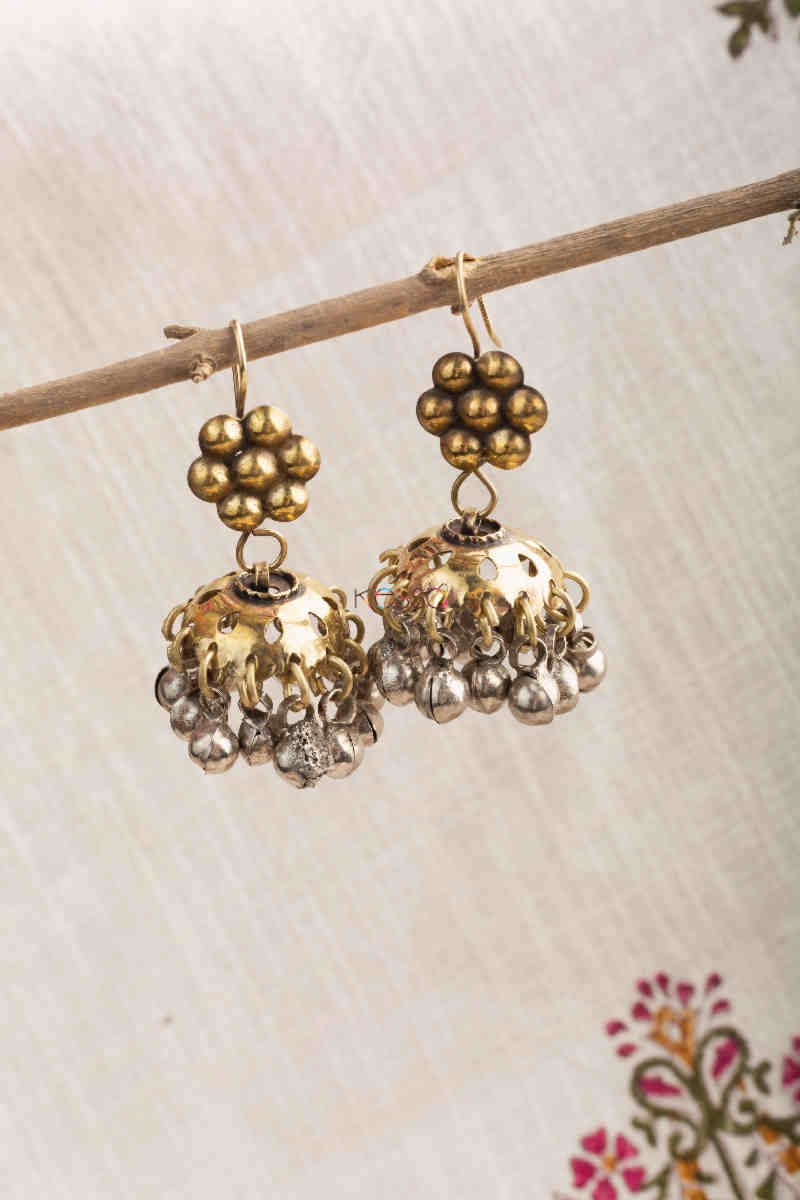 Image for Kusvaa Kpe297 Kazaki Tribal Jhumkis