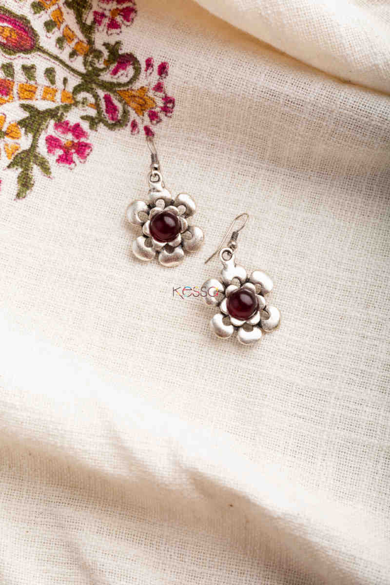 Image for Kusvaa Kpe360 Kazaki Tribal Oval Earrings