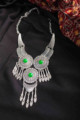 Image for Kusvaa Kpn132 Turkish Multi Color Stone Necklace Green
