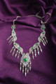 Image for Kusvaa Kpn142 Turkish Multi Stone Drop Necklace Green