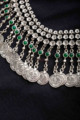 Image for Kusvaa Kpn154 Turkish Multi Green Stone Drop Necklace Closeup