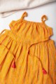 Image for Kusvaa Mbe11 Ambekia Cotton Girls Strap Frock Look