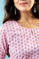 Image for Kusvaa Taf80 Aanya Cotton Straight Fit Kurta Neck