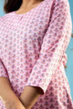 Image for Kusvaa Taf80 Aanya Cotton Straight Fit Kurta Sleeve