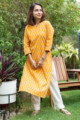 Image for Kusvaa Taf81 Vanhi Cotton Straight Fit Kurta Front