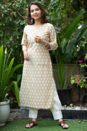 Image for Kusvaa Taf82 Araya Cotton Straight Fit Kurta Featured