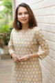 Image for Kusvaa Taf82 Araya Cotton Straight Fit Kurta Top