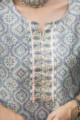 Image for Kusvaa Vcr120 Anurima Cotton Straight Fit Kurta 1 Closeup