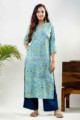 Image for Kusvaa Vcr121 Turvi Regular Straight Wear Cotton Kurta 1 Front