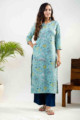 Image for Kusvaa Vcr121 Turvi Regular Straight Wear Cotton Kurta Look 1