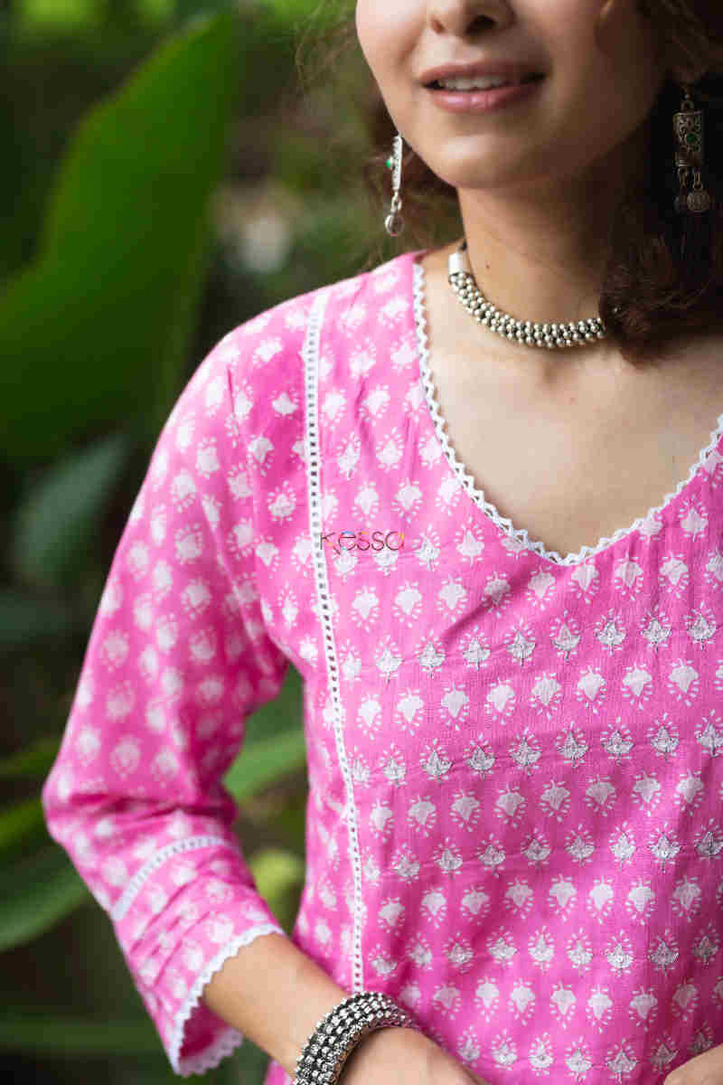 Image for Kusvaa Vcr123 Oishi Cotton Straight Wear Kurta 1 Neck