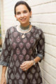 Image for Kusvaa Vcr126 Virika Cotton Straight Fit Kurta Closeup