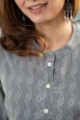 Image for Kusvaa Ws847 Sunasa Cotton Dobby Straight Fit Kurta Closeup