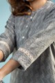 Image for Kusvaa Ws847 Sunasa Cotton Dobby Straight Fit Kurta Closeup Sleeves