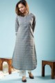 Image for Kusvaa Ws847 Sunasa Cotton Dobby Straight Fit Kurta Front
