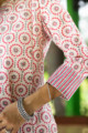 Image for Kusvaa Wsr286 Annavi Block Print Kurta Pant Set 1 Sleeve