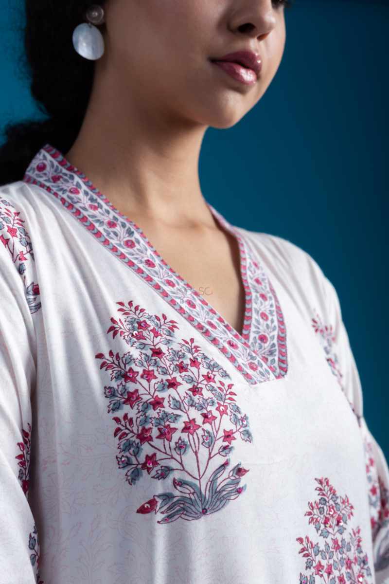 Image for Kusvaa Wsr288 Aapeksha Modal Complete Suit Set Closeup New