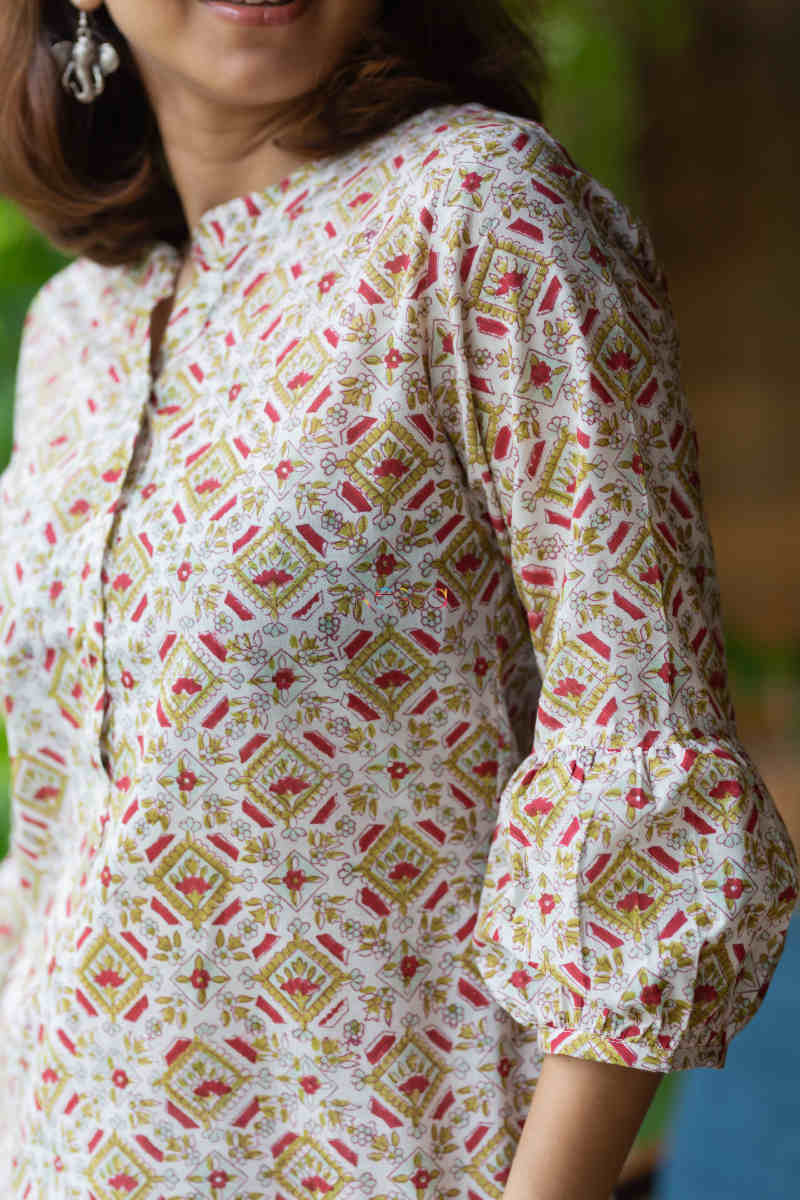 Image for Kusvaa Wsr297 Venya Block Print Shirt Sleeves