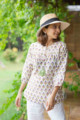 Image for Kusvaa Wsr298 Soma Block Print Short Top