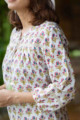 Image for Kusvaa Wsr298 Soma Block Print Short Top Sleeve
