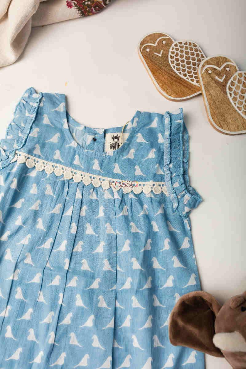 Image for Kusvaa Aj51 Onika Cotton Girls Frock Look
