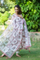 Image for Kusvaa Avdaf171 Sarva Cotton Kurta With Kota Doria Dupatta Dupatta
