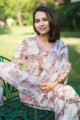 Image for Kusvaa Avdaf171 Sarva Cotton Kurta With Kota Doria Dupatta Look