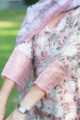Image for Kusvaa Avdaf171 Sarva Cotton Kurta With Kota Doria Dupatta Sleeves