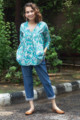 Image for Kusvaa Bpr08 Ambika Block Print Short Kurti 1 Front