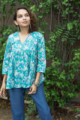 Image for Kusvaa Bpr08 Ambika Block Print Short Kurti 1 Top 1