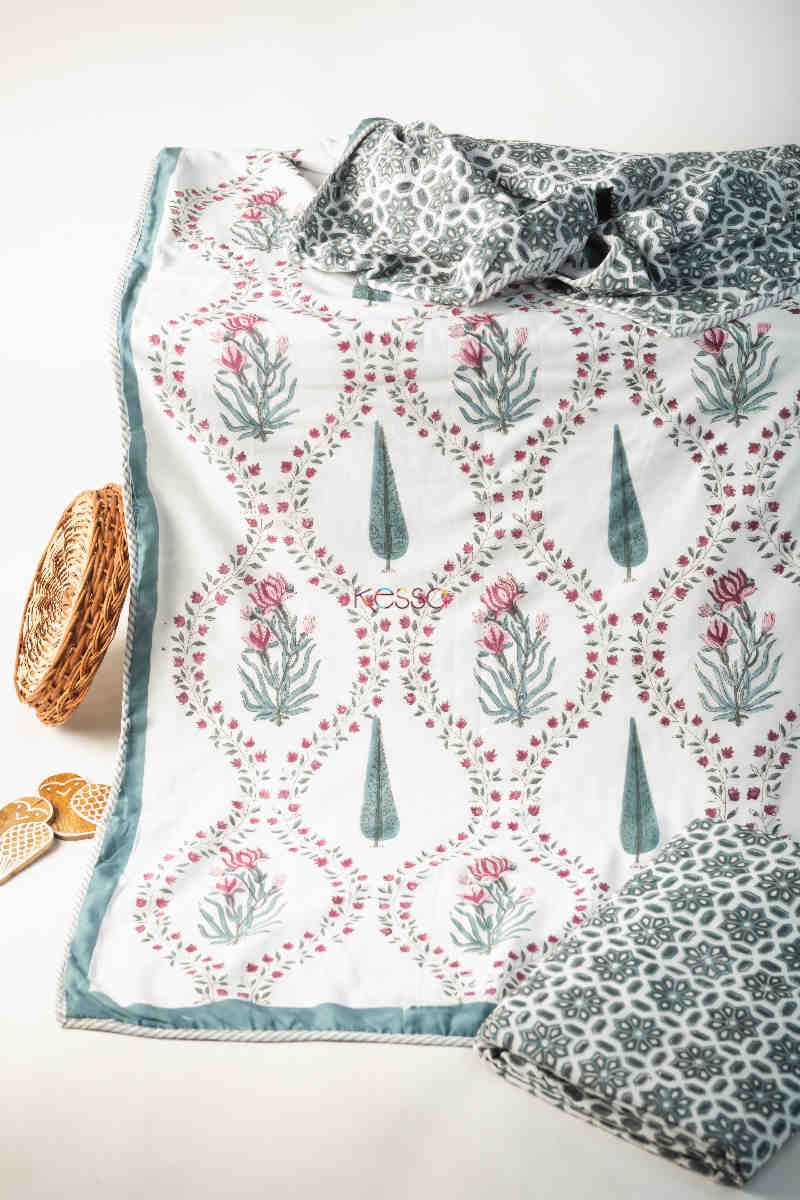 Image for Kusvaa Kad61 Corduroy Grey Single Pair Dohar Featured