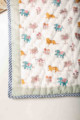 Image for Kusvaa Kaq208 Rhino Blue Baby Quilts With Hand Block Print Look