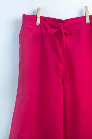 Image for Kusvaa Sap15 Siara Cotton Gotta Palazzo Amaranth Closeup