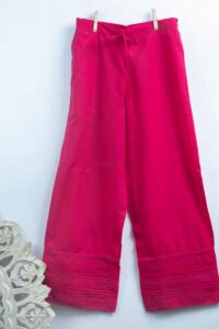 Image for Kusvaa Sap15 Siara Cotton Gotta Palazzo Amaranth Side
