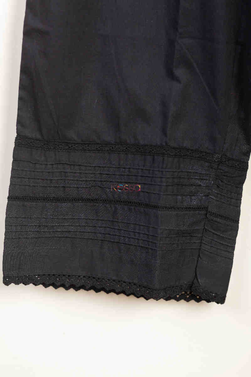 Image for Kusvaa Sap15 Siara Cotton Gotta Palazzo Black Closeup