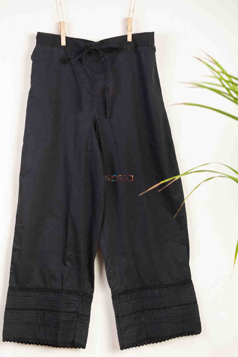 Image for Kusvaa Sap15 Siara Cotton Gotta Palazzo Black Featured