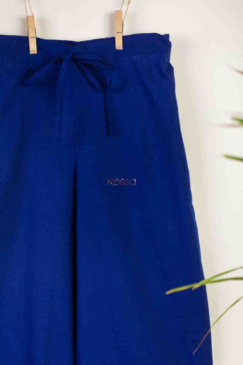 Image for Kusvaa Sap15 Siara Cotton Gotta Palazzo Blue Look