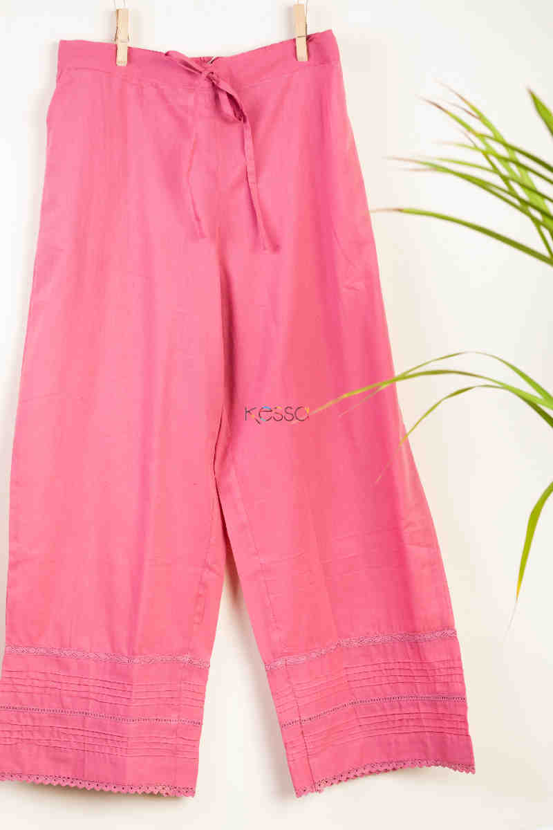 Image for Kusvaa Sap15 Siara Cotton Gotta Palazzo Pink Featured